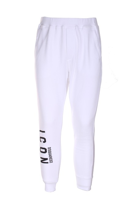 Shop DSQUARED2  Pantalone: DSQUARED2 jogger in cotone.
Vestibilità regular.
Logo lettering ICON sulla gamba destra.
Composizione: 100% cotone.
Made in Italy.. S79KA0045 S25516-966